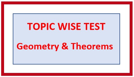 Topic/Chapter 4. GEOMETRY – I