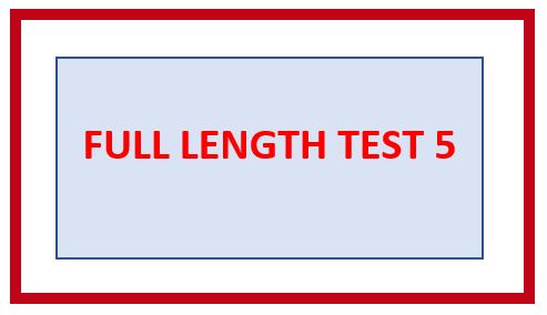 MATHS/QUANT. FULL LENGTH : Test 5