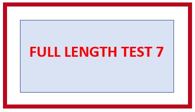 MATHS/QUANT. FULL LENGTH : Test 7